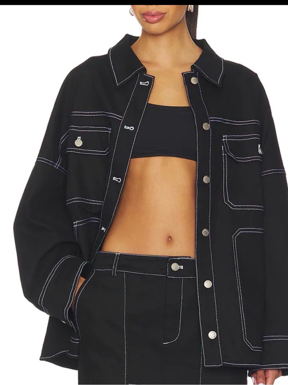 REVOLVE Black Oversized Jacket